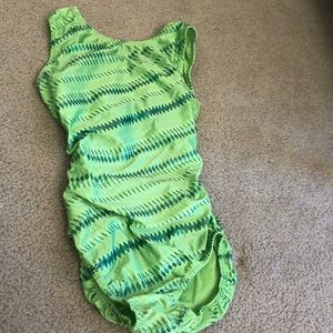 Green foxy leotard